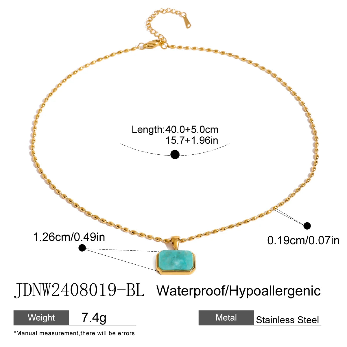 Stainless Steel Rhinestone Heart Hollow Pendant Necklace