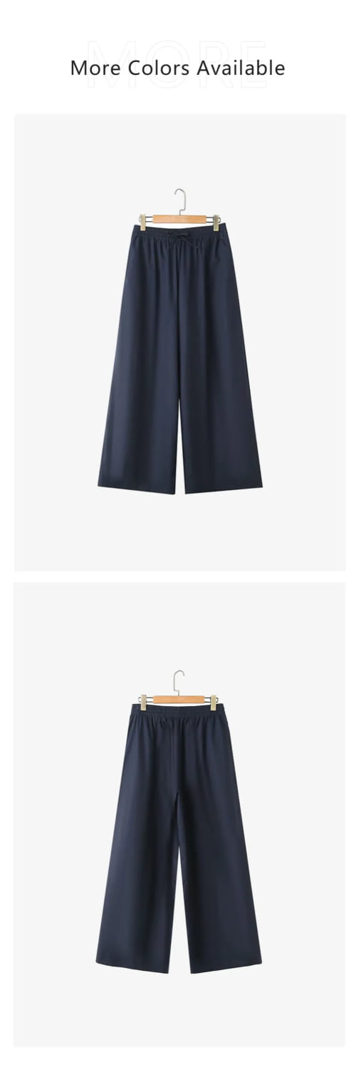 Women’s Double breasted Long Sleeved Poplin Shirt Wide Leg Pants Set