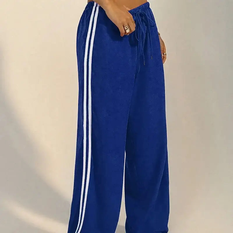 Women’s Pants Streetwear Basic Straight Loose Casual Slim Trousers