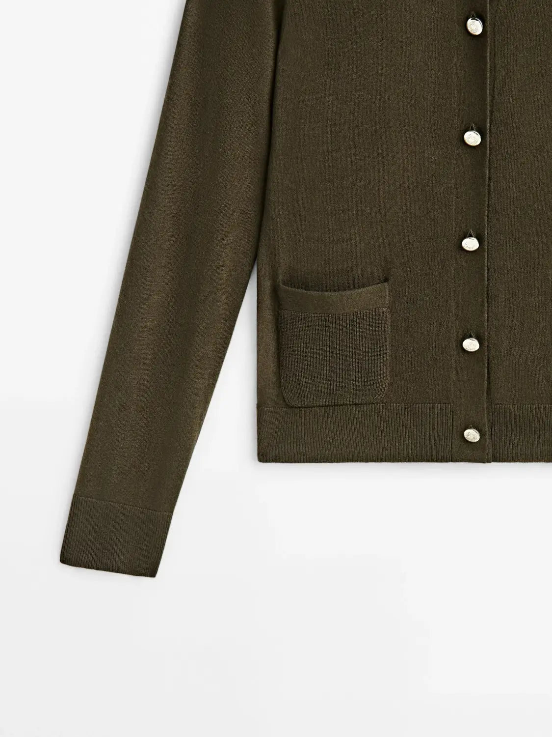 Women’s Casual Little Gold Buckle Knit Cardigan