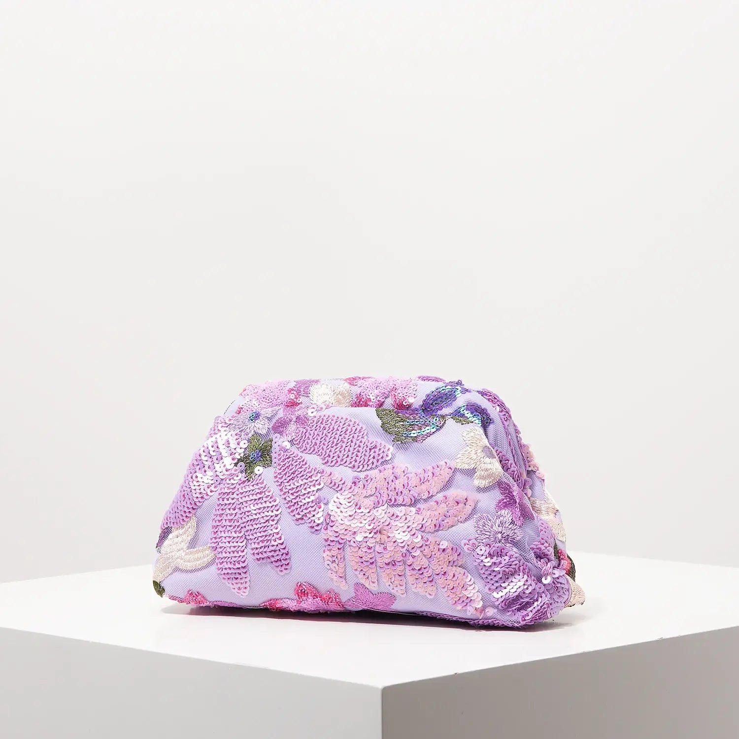 Floral Bag Sequin Clutch For Women