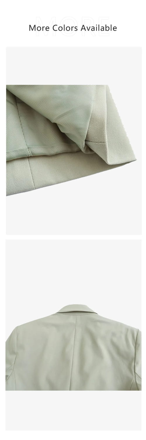 Women’s Suit Coat Curled Hem Straight Leg Trouser Set