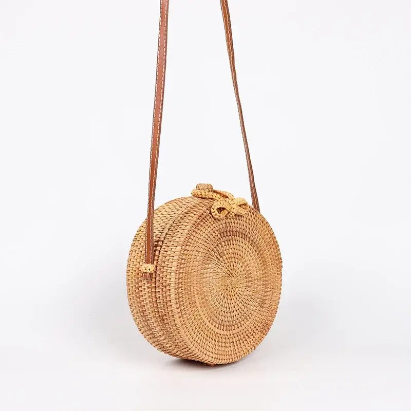 Round Straw Bags Women Summer Rattan Bag