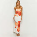 Women's Flower Printed Tubeless Dress Casual - Norellé