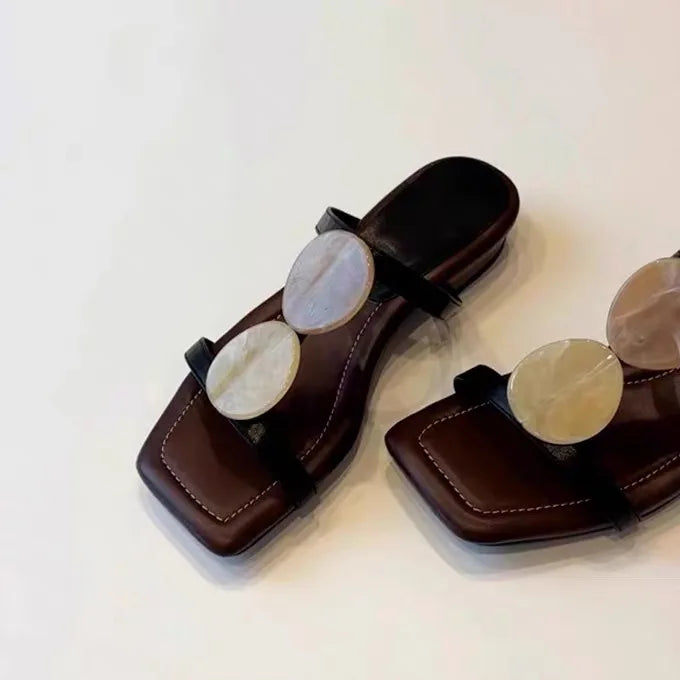 Sheepskin Version Roman Style Flat Bottom Sandals Women’s