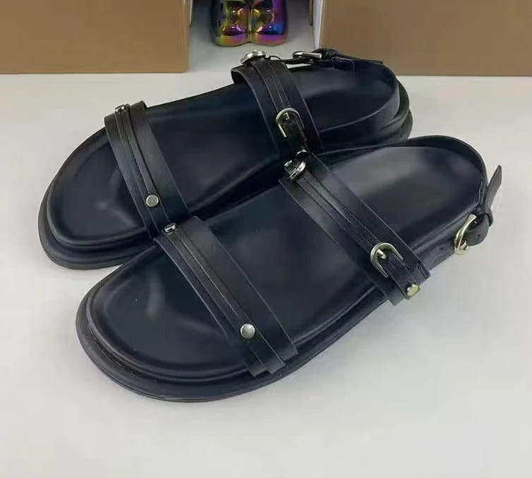 Buckle Flat Sandals For Women