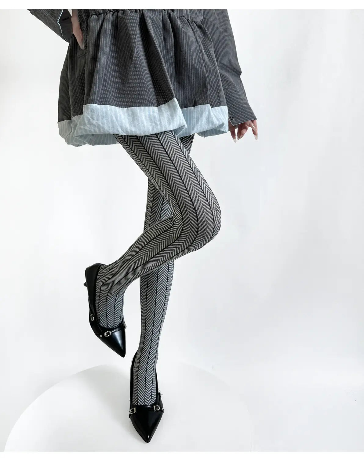 Spring Women’s Tights Striped Patchwork