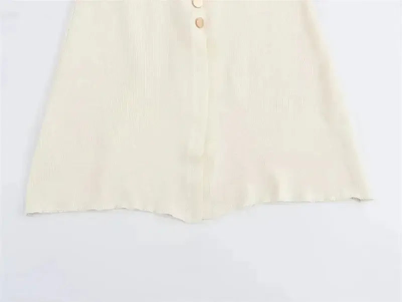 Knit Ribbed Cardigan Maxi Dress