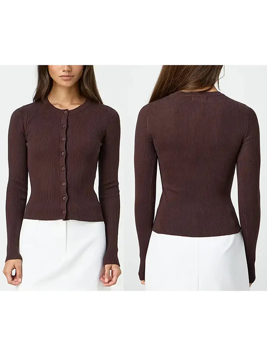Women’s Ribbed Cardigan Top