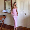 Women's Evening Dress Strapless Pink - Norellé