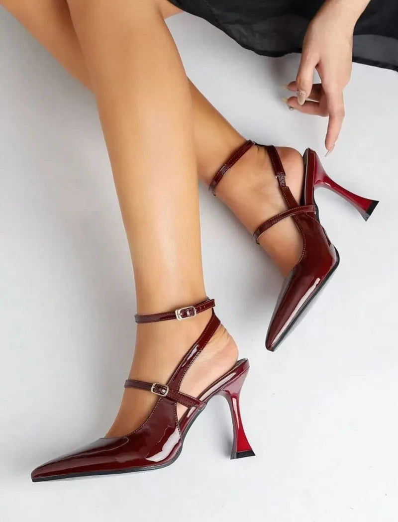 Buckle Strap Women’s High Heels