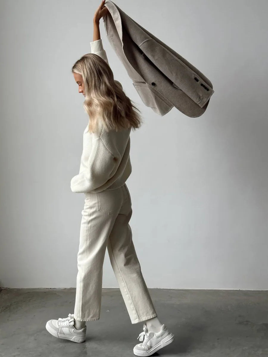 Knitted Round Neck Sweater