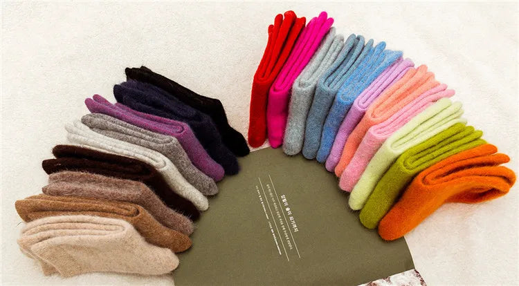 Pure Color Warm Winter Socks