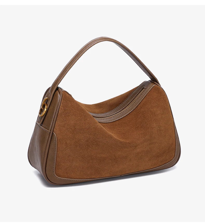 Women’s Suede Genuine Leather Crossbody Bag