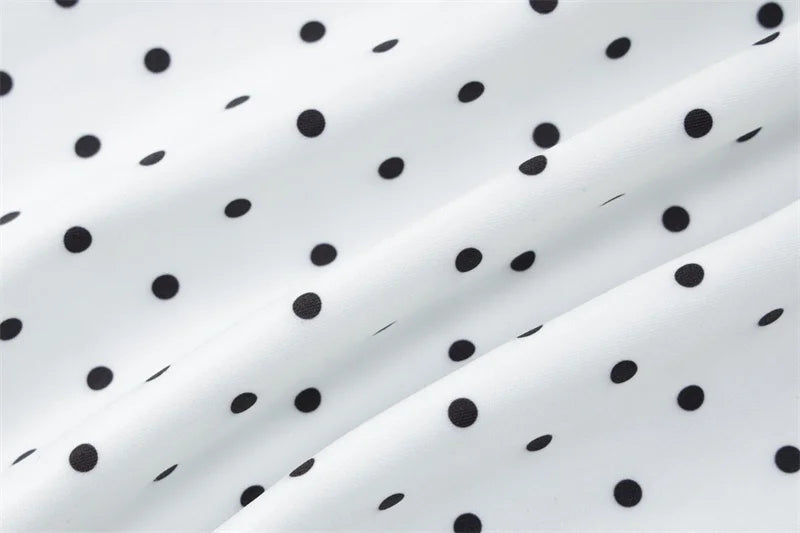 Polka Dot Off-shoulder Maxi Dress Women