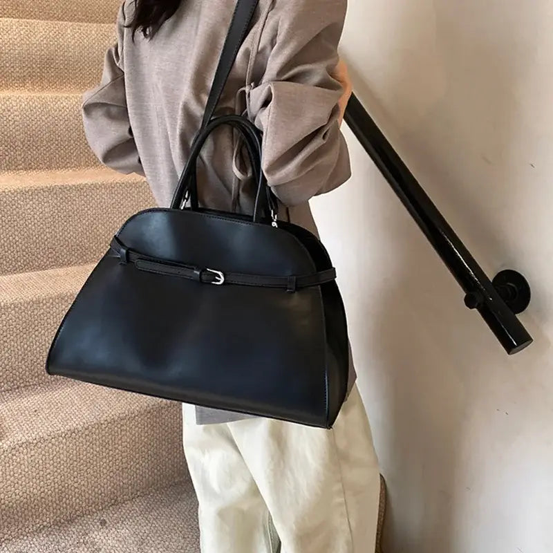 Brand Belt Design Handbag Vintage Women’s Large Capacity