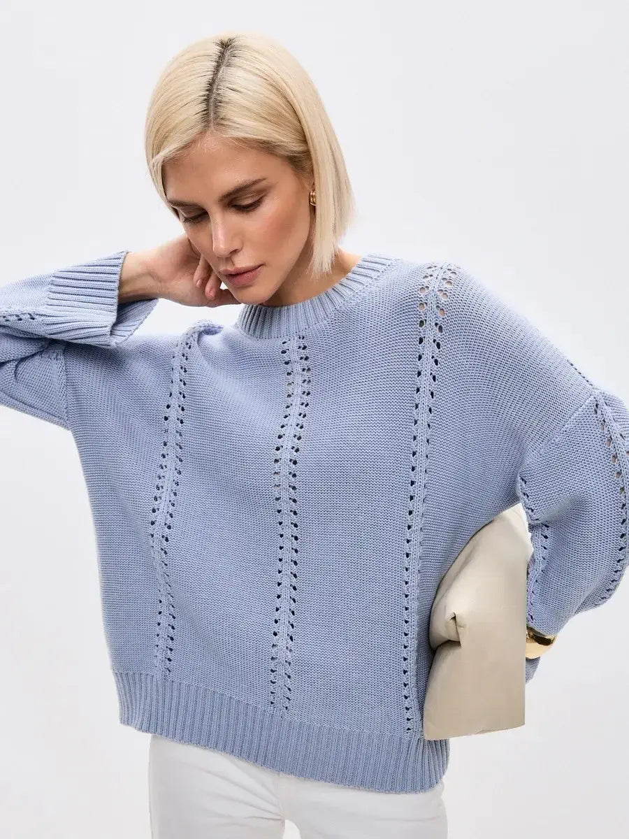 Casual Hollow Out Sweater Women