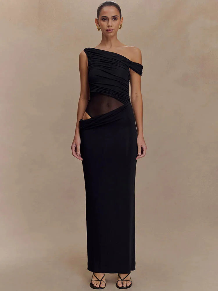 One Shoulder Slinky Maxi Dress Women - Norellé