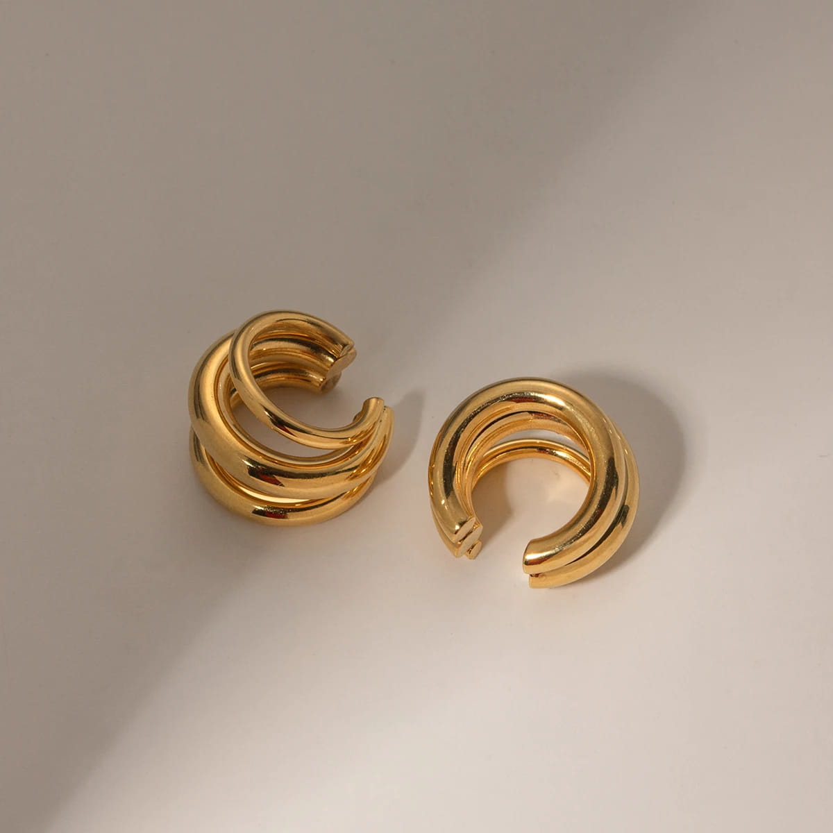 Stainless Steel Three-layer Ear Clip