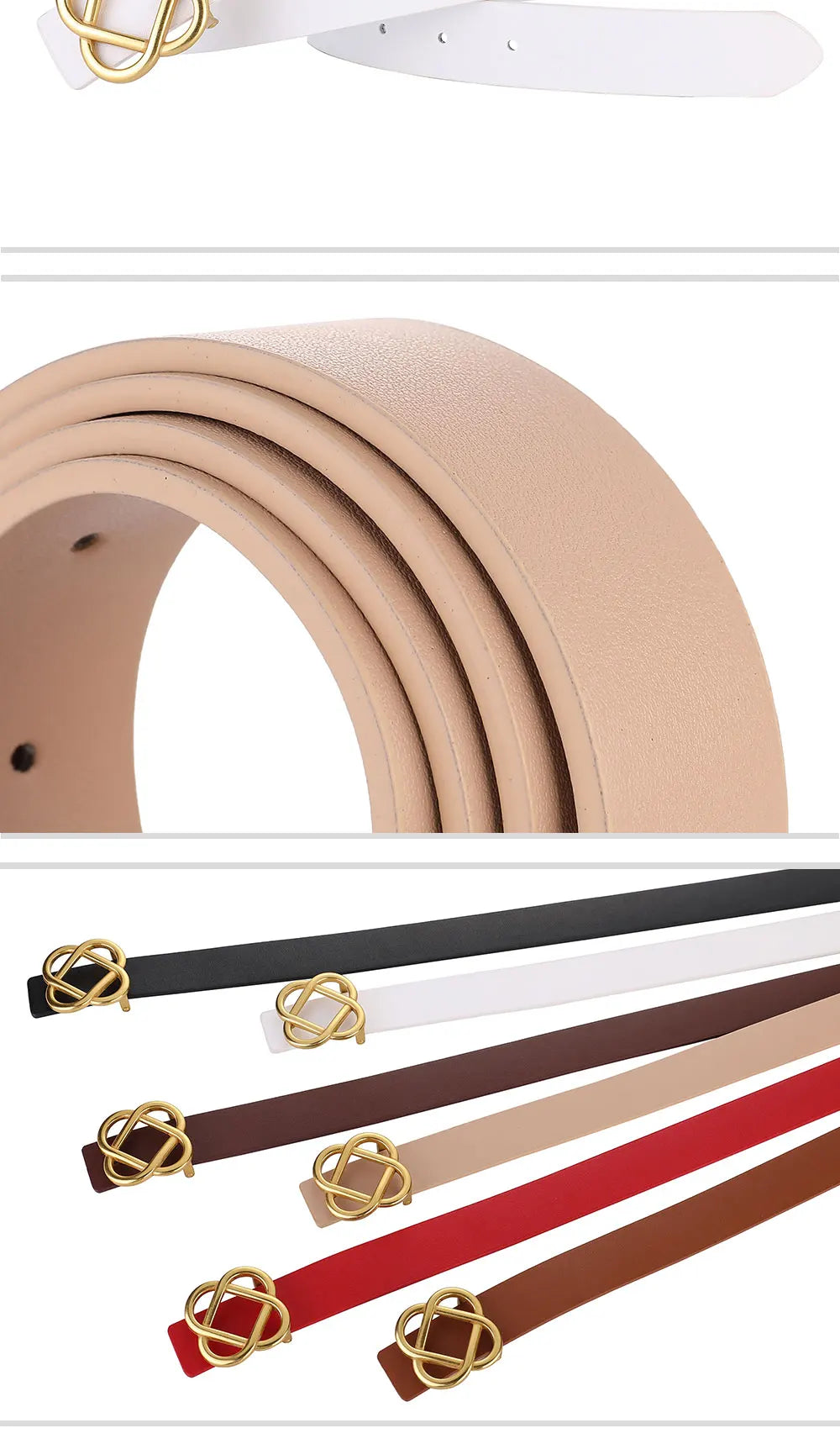 Knot Buckle Women Belt