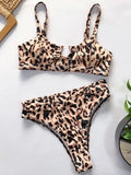 Snake Printed Female Swimsuit High Waist Bikini Women Swimwear - Norellé