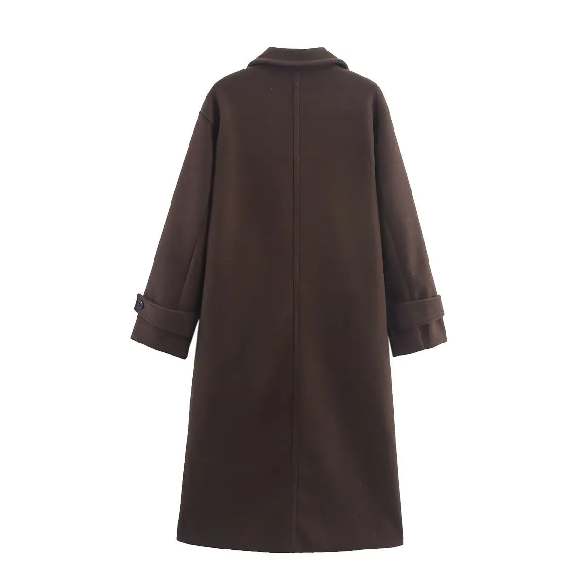Autumn Winter Soft Loose Lapel Long-sleeved Woolen Coat Jacket
