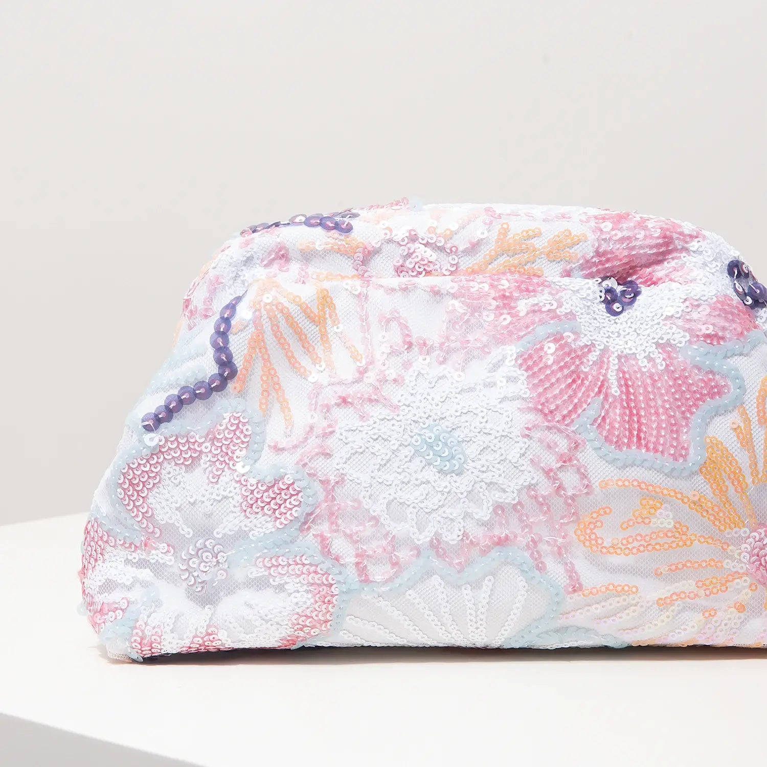 Floral Bag Sequin Clutch For Women