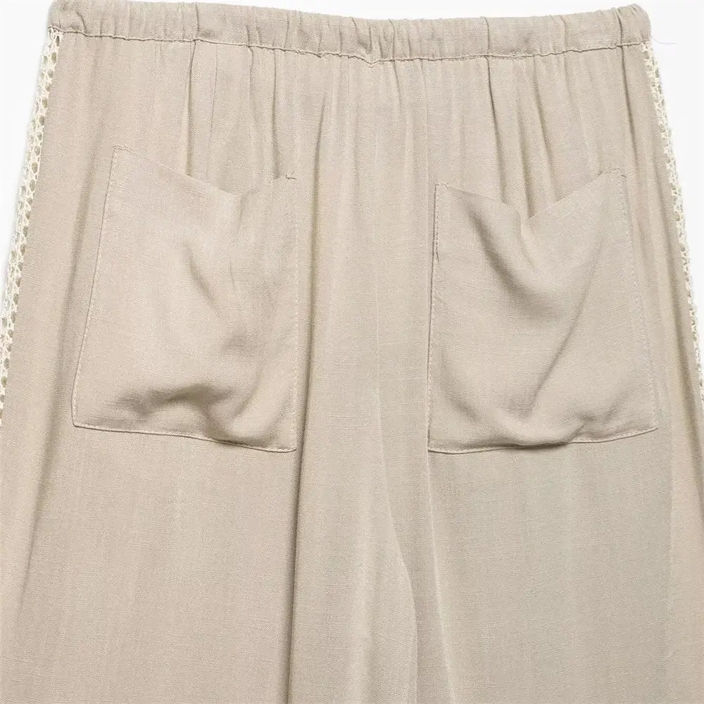 Women’s Loose Long Sleeve Collar Casual Shirt Pants Set