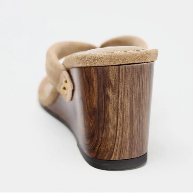 Wedges Heel Flip Flop Clip Toe Women Gladiator Slippers