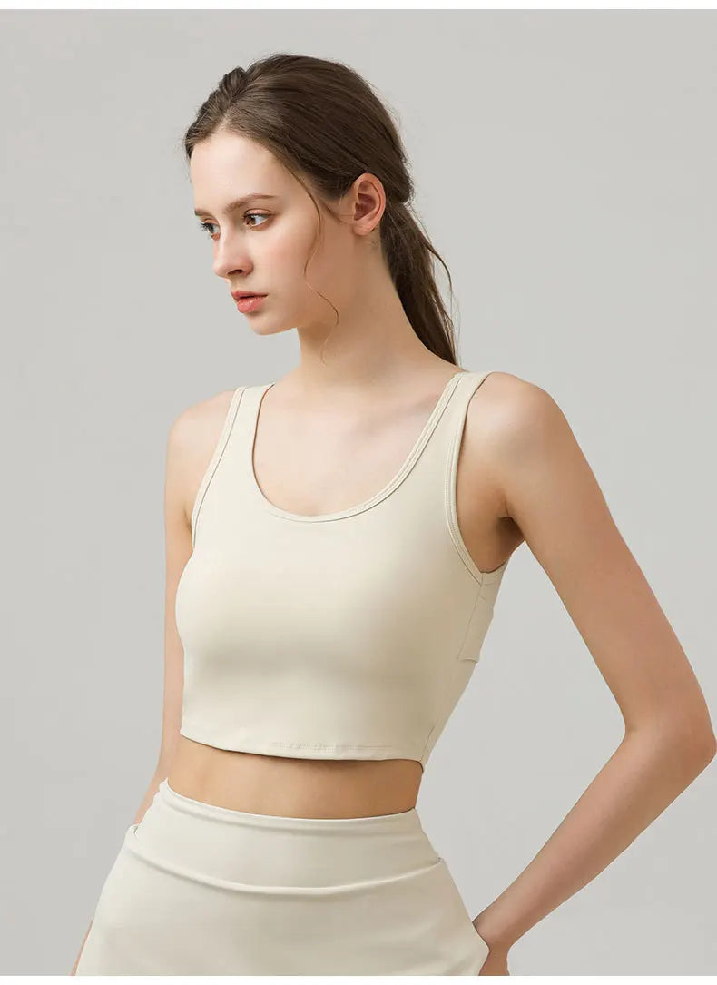 Women Yoga Butterfly Beautiful Back Elastic Breathable Tank Top