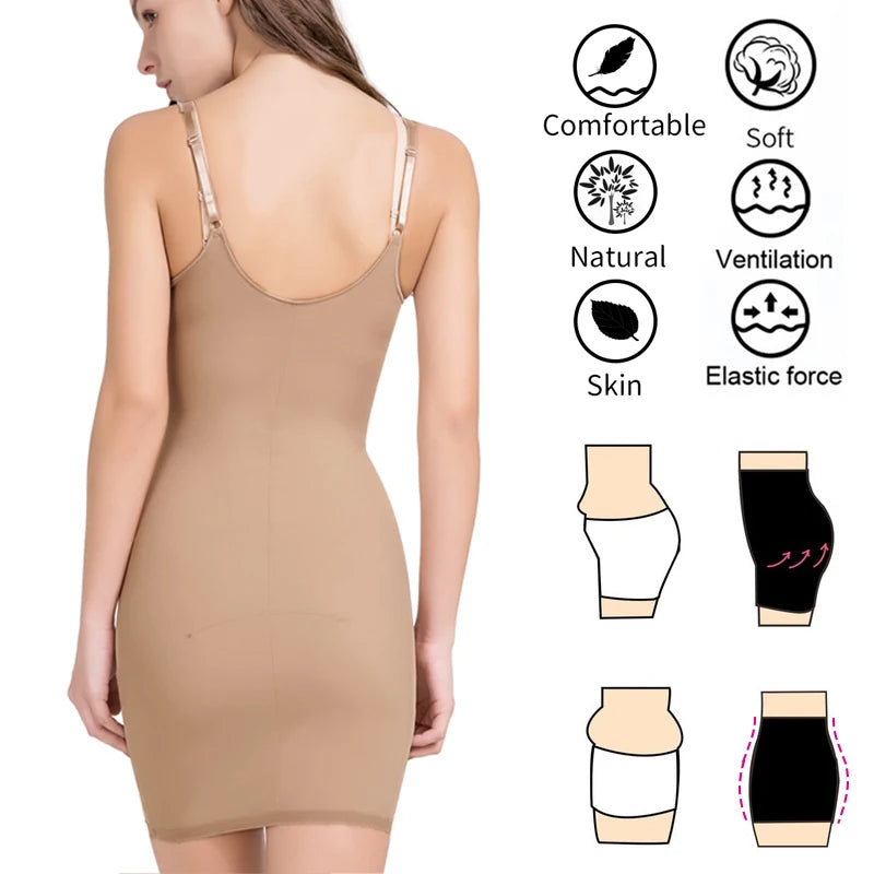 Full Slip Shapewear Dress Bodysuit