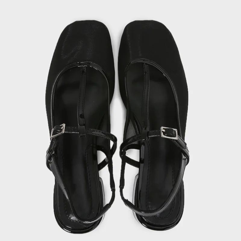 Black Mesh Women Shoes