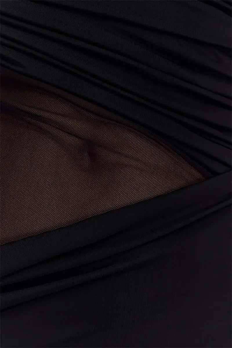 One Shoulder Slinky Maxi Dress Women