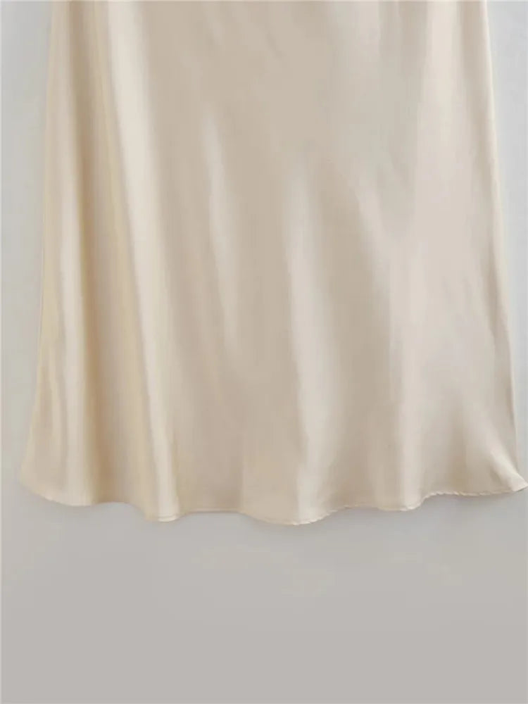 Flower Halter Dress Woman Off Shoulder Satin Long Dress Women - Norellé