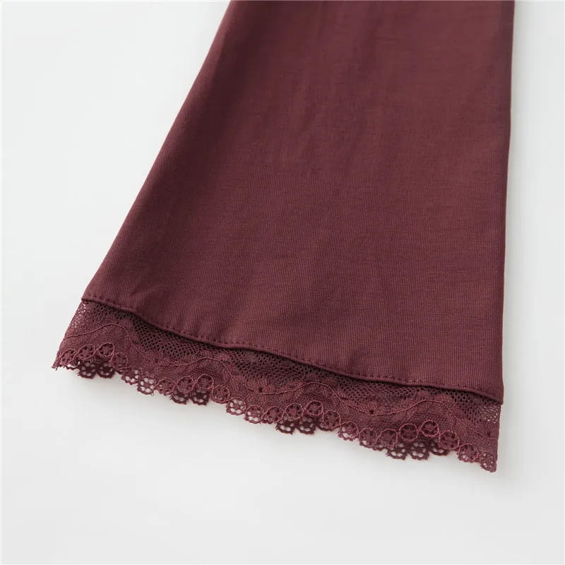 Women’s Spring Lace Trim Tee Shirt Blouses