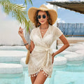 Swim Cover Up Lace White Beach Dress - Norellé
