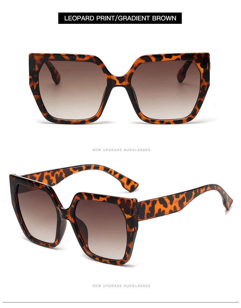 Protective Glasses 2pcs Large Frame Polygon Sunglasses