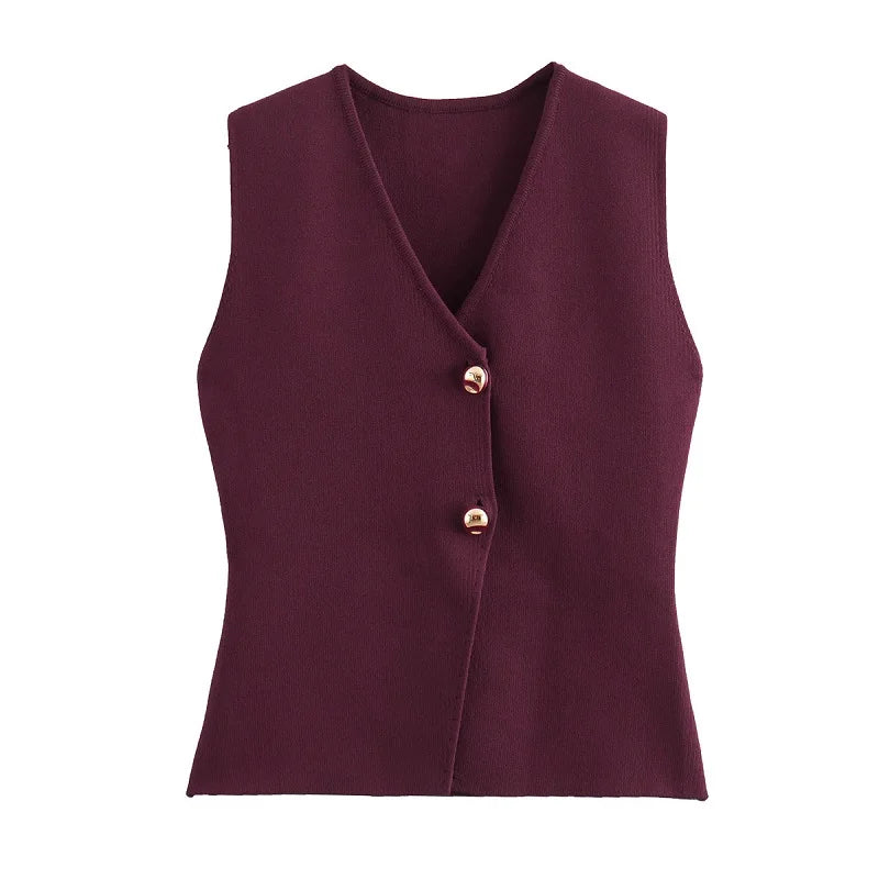 Elegant Knitted Tank Vest Top - Norellé