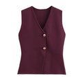 Elegant Knitted Tank Vest Top - Norellé