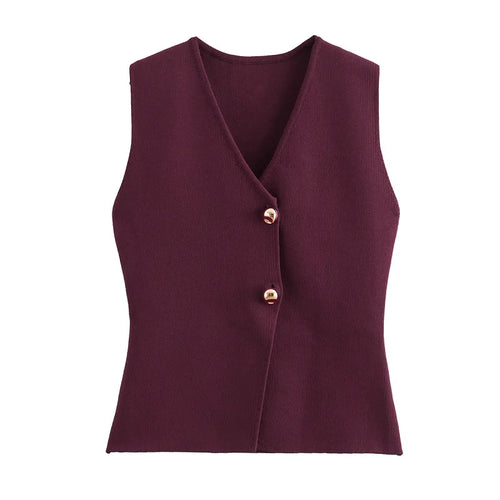 Elegant Knitted Tank Vest Top - Norellé