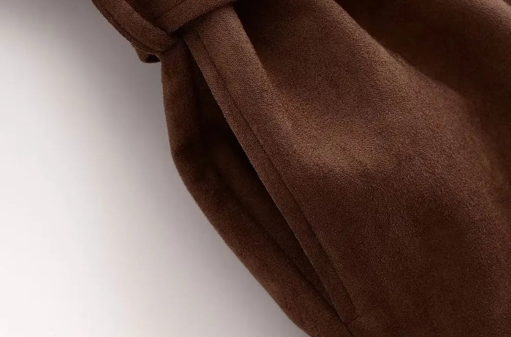 Women’s Faux Suede Loose Jacket