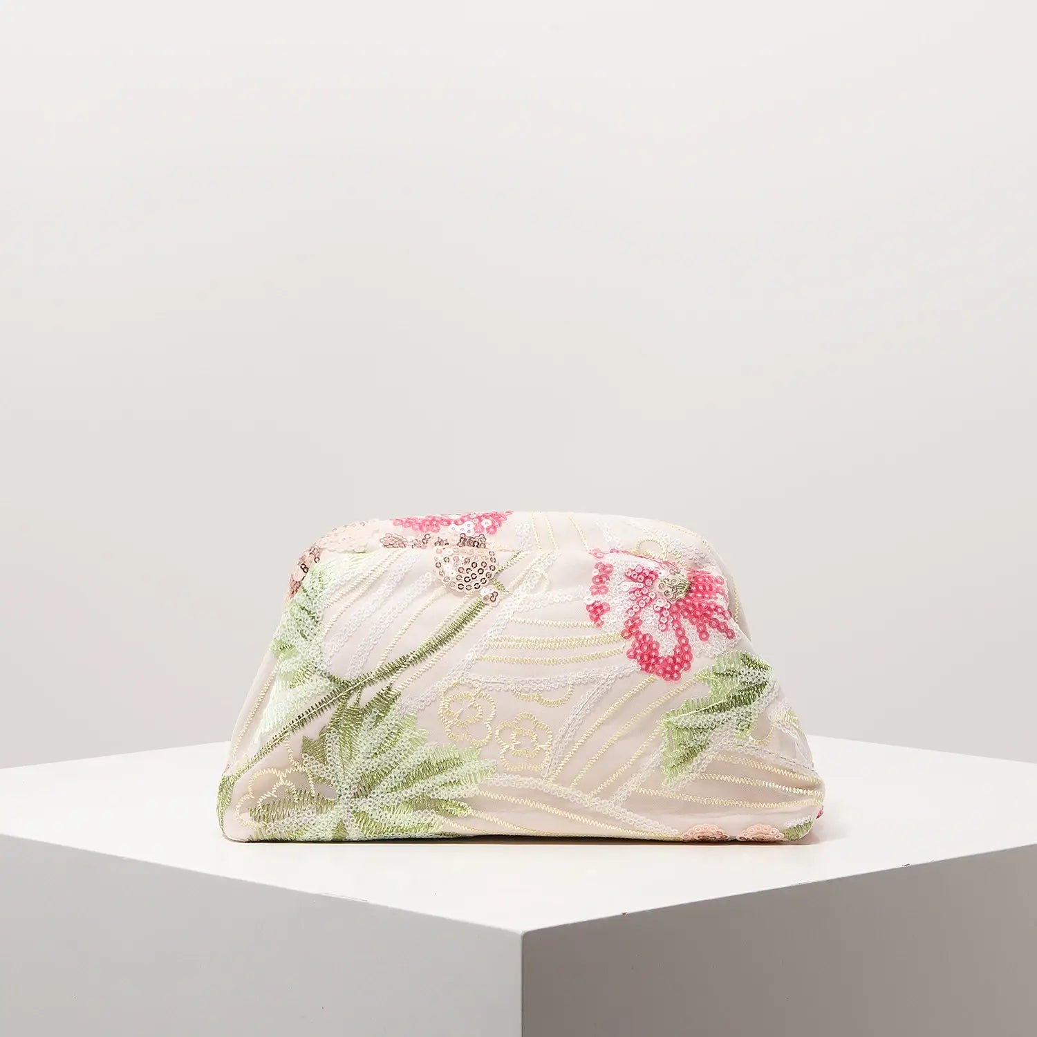 Floral Bag Sequin Clutch For Women