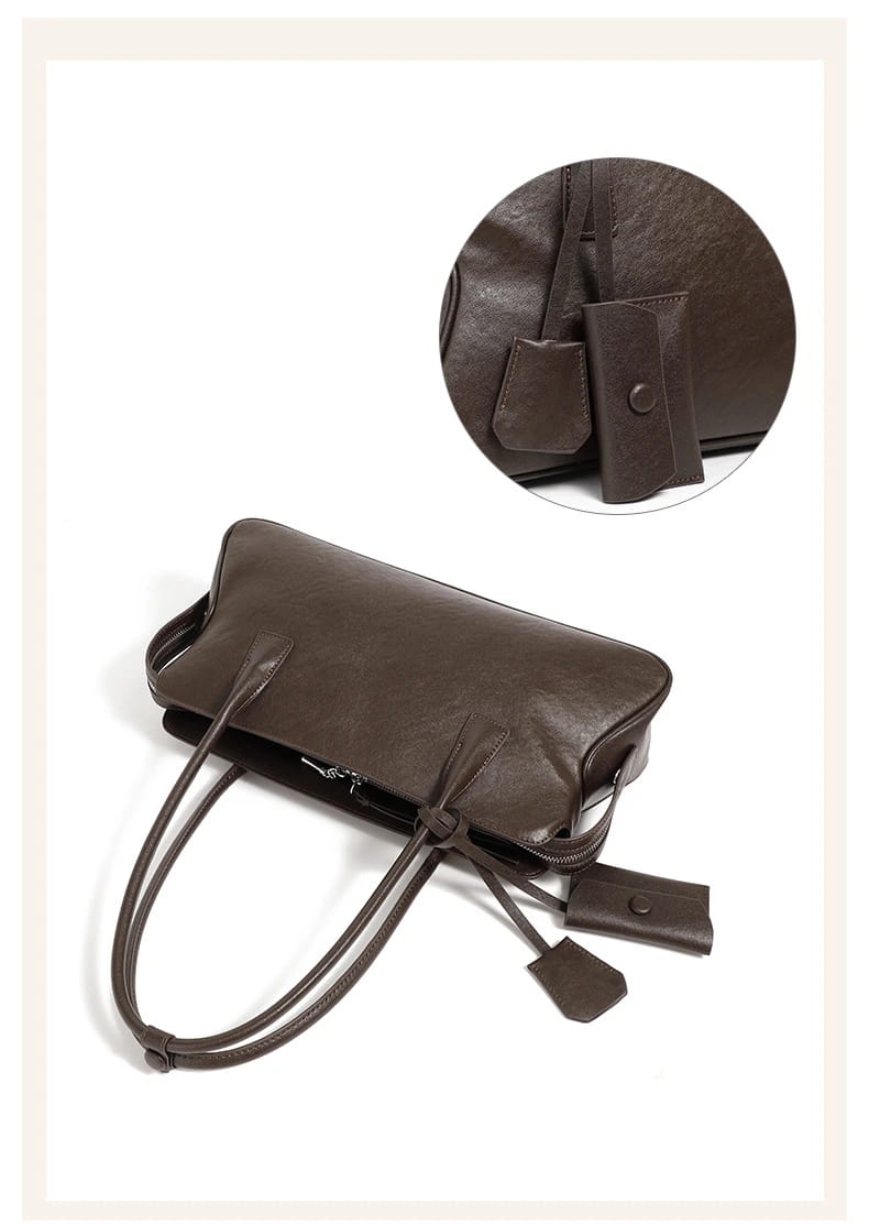 3 Layers Genuine Leather Large Underarm Shoulder Bags For Women