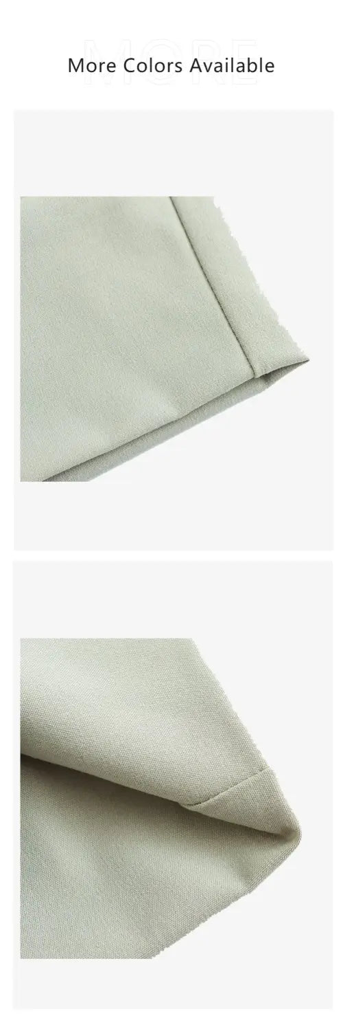 Women’s Suit Coat Curled Hem Straight Leg Trouser Set