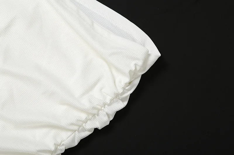 Strapless Long Dress Two Piece Fashion Elegant Solid Sleeveless Top Tight Set