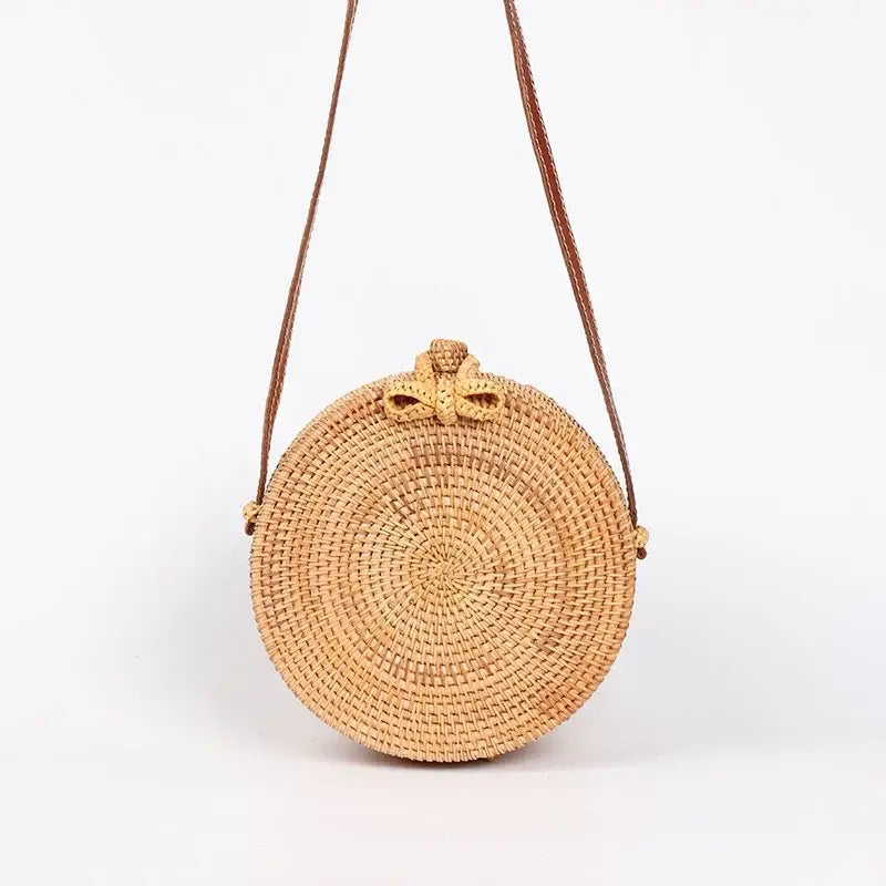 Round Straw Bags Women Summer Rattan Bag