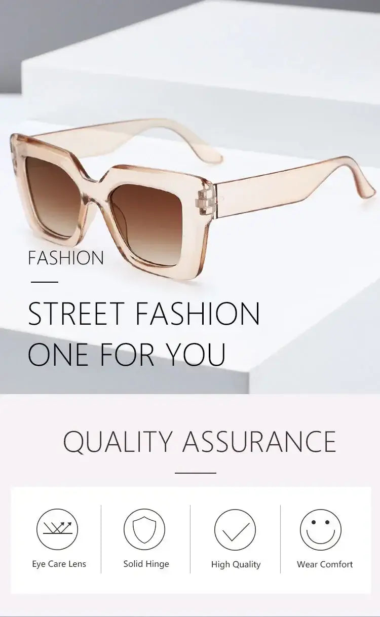 Oversized Square Sunglasses Women