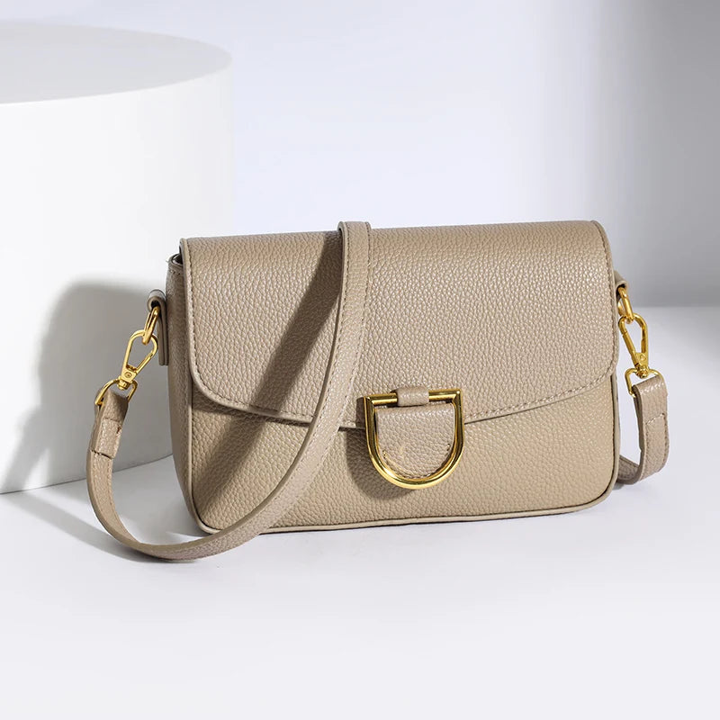 Women Real Cow Leather Handbag  Crossbody Bag