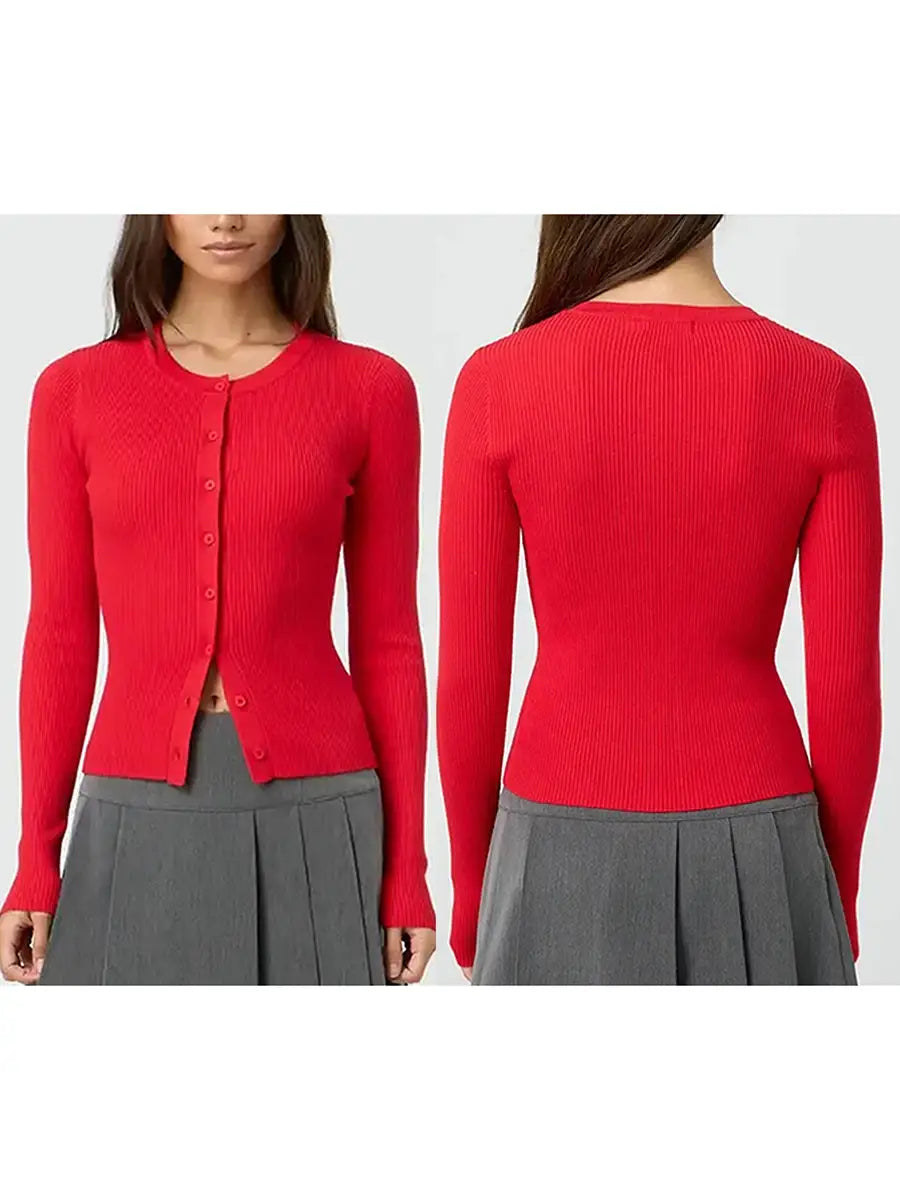 Women’s Ribbed Cardigan Top