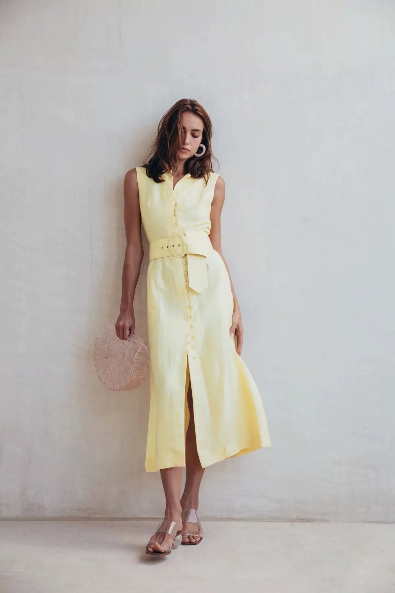 Crystal High Heels Square Toe Cool Slippers Women’s